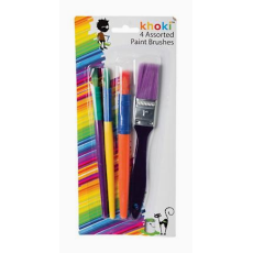 Large Paint Brushes, 4 Piece